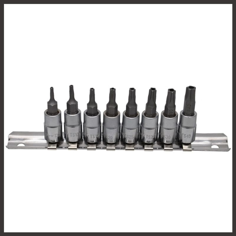 Casa si Gradina - Constructii - Scule electrice si accesorii - Seturi si accesorii pentru gaurit si insurubat - Set 8 capete chei tubulare Top Master 8-40 mm patrat 1/4 inch - Infinity.ro