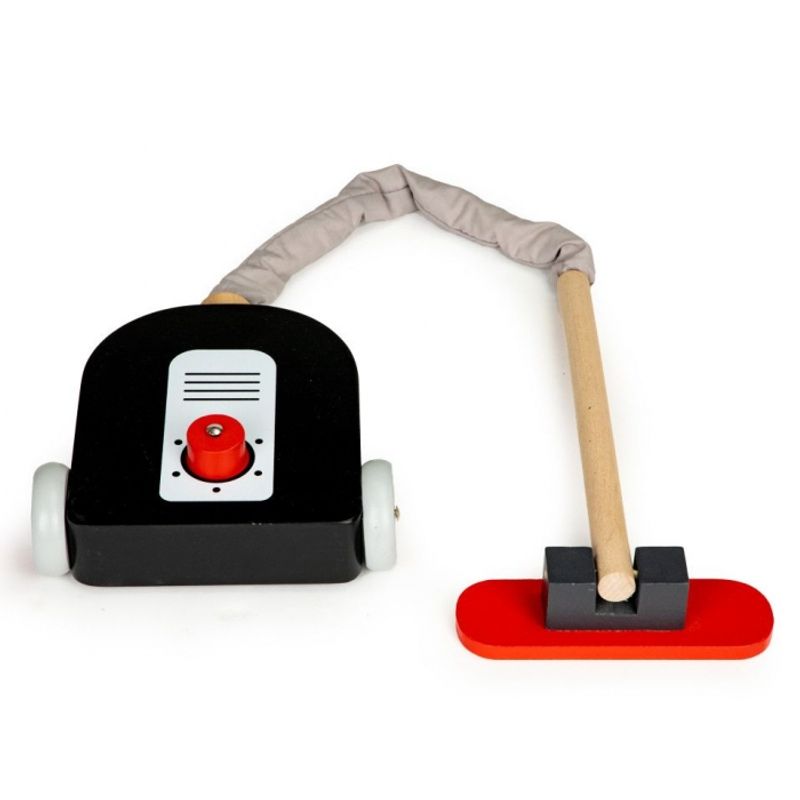 Jucarii, Copii si Bebe - Carucioare si articole de transport - Premergatoare - Antemergator din lemn XXL cu aspirator si elemente pentru curatenie Ecotoys 4404 - Infinity.ro