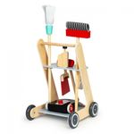 Jucarii, Copii si Bebe - Carucioare si articole de transport - Premergatoare - Antemergator din lemn XXL cu aspirator si elemente pentru curatenie Ecotoys 4404 - Infinity.ro