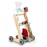 Jucarii, Copii si Bebe - Carucioare si articole de transport - Premergatoare - Antemergator din lemn XXL cu aspirator si elemente pentru curatenie Ecotoys 4404 - Infinity.ro