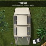 Sport si Outdoor - Camping - Corturi camping - Cort camping, 4-5 persoane, impermeabil, cu vestibul, husa, kaki, 460x230x180 cm - Infinity.ro