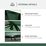 Sport si Outdoor - Camping - Corturi camping - Cort camping, 2 persoane, cu geanta, verde, 206x185x120 cm - Infinity.ro