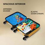 Carti si Birotica - Rechizite - Rucsacuri si genti scolare - Troler pentru Copii, Model Leu 3D, Policarbonat, Roti Pivotante, Incuietoare cu Cifru, Captusit, 35 x 25 x 45 cm, Galben - Infinity.ro