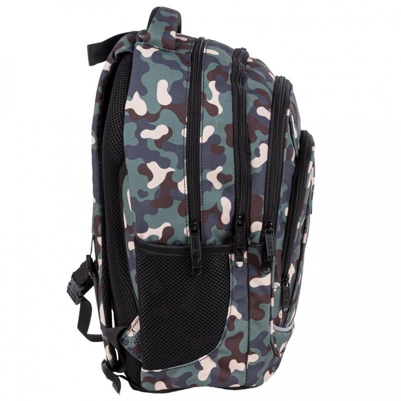 Carti si Birotica - Rechizite - Rucsacuri si genti scolare - Ghiozdan ergonomic de copii pentru scoala, BackUP, 4 compartimente, model camuflaj PLB4A97 - Infinity.ro