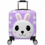 Carti si Birotica - Rechizite - Rucsacuri si genti scolare - Troler Mercaton pentru Copii, Model Iepuras 3d, Policarbonat, Roti Pivotante, Incuietoare cu Cifru, Captusit, Mov - Infinity.ro