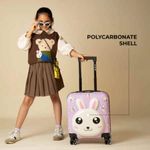 Carti si Birotica - Rechizite - Rucsacuri si genti scolare - Troler Mercaton pentru Copii, Model Iepuras 3d, Policarbonat, Roti Pivotante, Incuietoare cu Cifru, Captusit, Mov - Infinity.ro