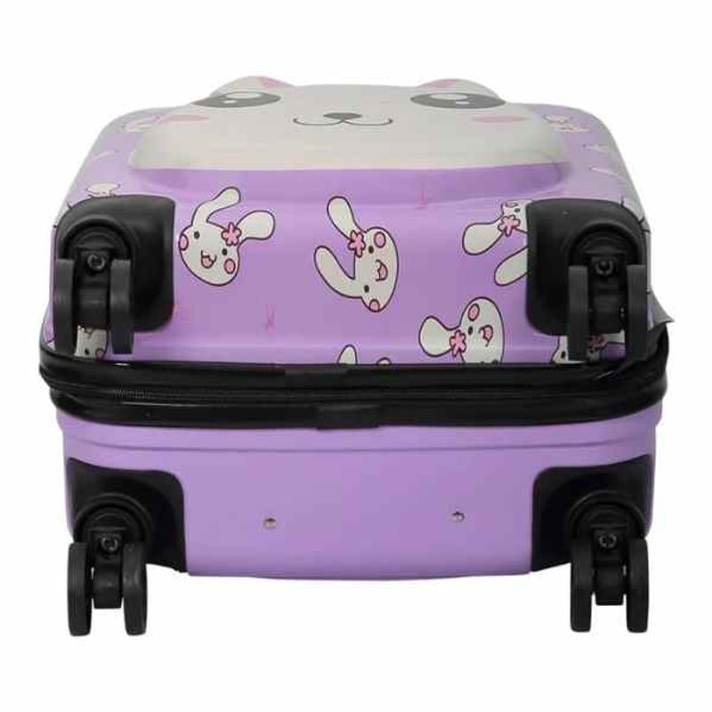 Carti si Birotica - Rechizite - Rucsacuri si genti scolare - Troler Mercaton pentru Copii, Model Iepuras 3d, Policarbonat, Roti Pivotante, Incuietoare cu Cifru, Captusit, Mov - Infinity.ro