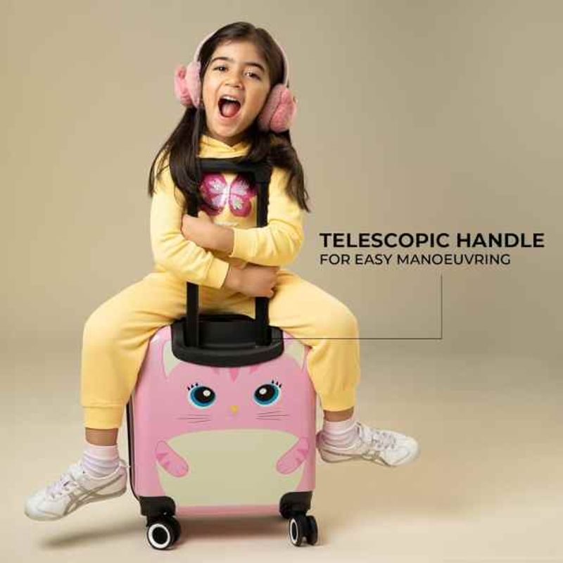 Carti si Birotica - Rechizite - Rucsacuri si genti scolare - Troler Mercaton pentru Copii, Model Pisicuta 3d, Policarbonat, Roti Pivotante, Incuietoare cu Cifru, Captusit - Infinity.ro