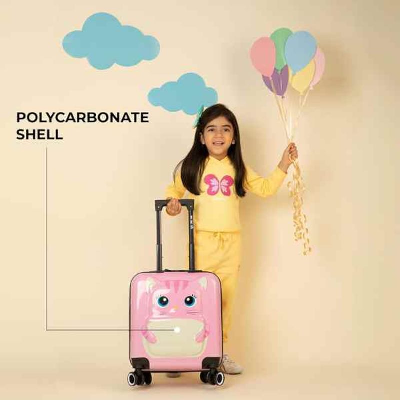 Carti si Birotica - Rechizite - Rucsacuri si genti scolare - Troler Mercaton pentru Copii, Model Pisicuta 3d, Policarbonat, Roti Pivotante, Incuietoare cu Cifru, Captusit - Infinity.ro