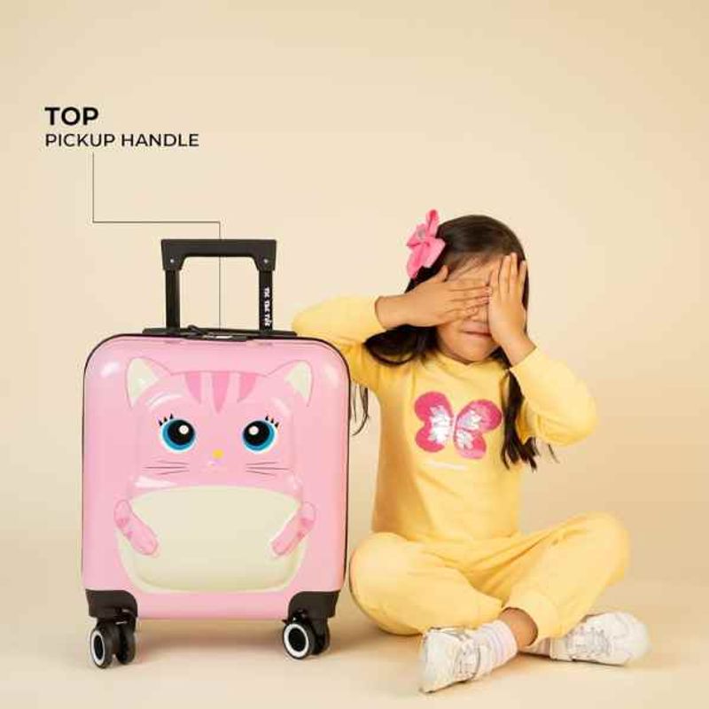 Carti si Birotica - Rechizite - Rucsacuri si genti scolare - Troler Mercaton pentru Copii, Model Pisicuta 3d, Policarbonat, Roti Pivotante, Incuietoare cu Cifru, Captusit - Infinity.ro