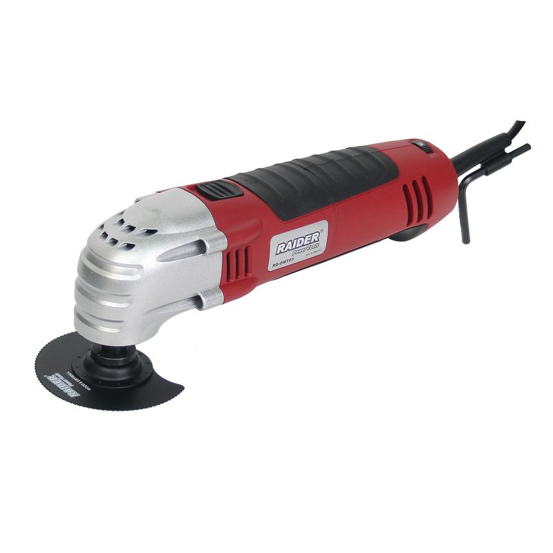Casa si Gradina - Constructii - Scule electrice si accesorii - Scule multifunctionale si accesorii - Unealta multifunctionala oscilanta, Raider, RD-OMT03, 300W, 230V/50Hz, 10000-18500rpm + accesorii si geanta - Infinity.ro