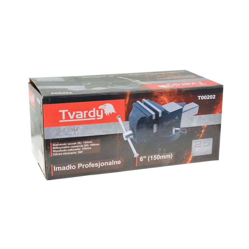 Casa si Gradina - Constructii - Scule electrice si accesorii - Menghine si cleme fixare - Menghina profesionala,  6" (150mm) 25GW, Tvardy T00202 - Infinity.ro