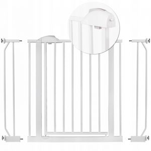 Poarta siguranta 75-105 cm Nukido 718100 - Alb