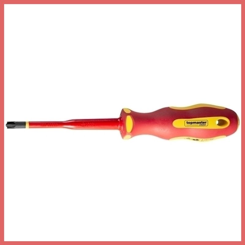 Casa si Gradina - Constructii - Scule profesionale - Scule izolate la 1000 v - Surubelnita Top Master PZ2 100 mm, otel, izolatie 1000 V - Infinity.ro