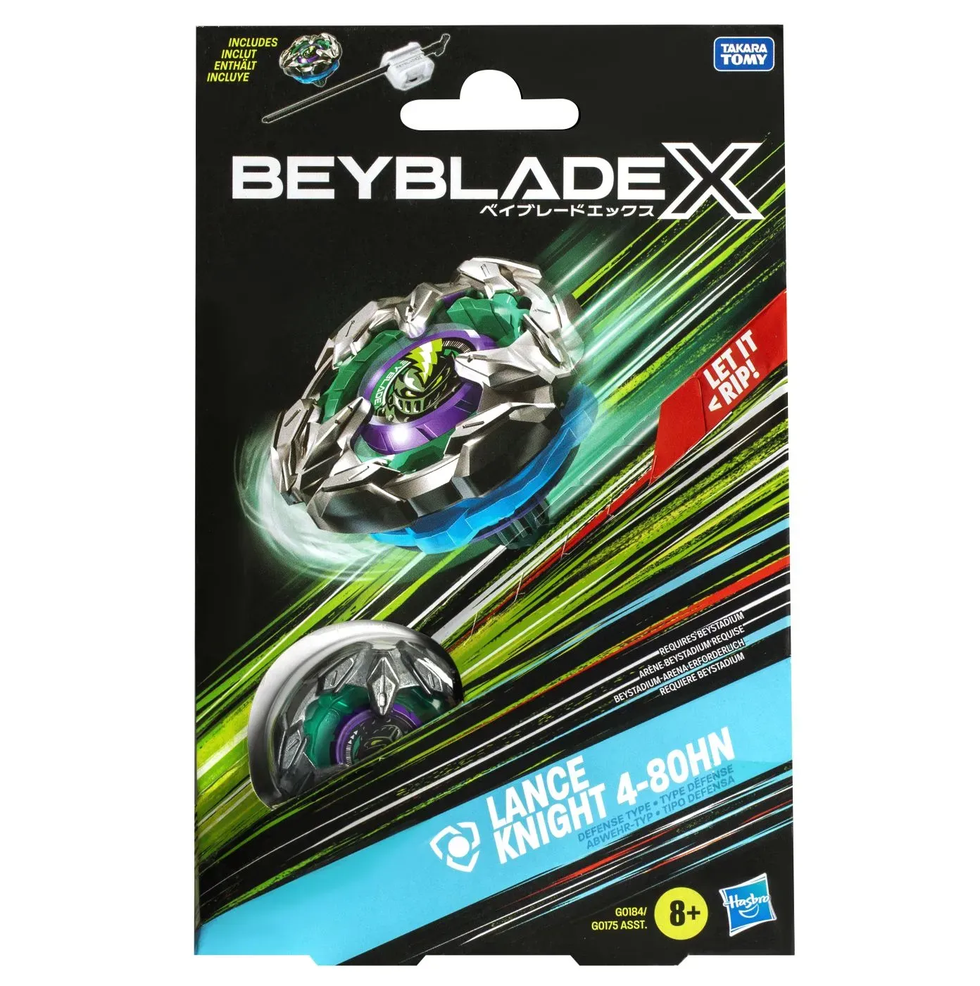 Beyblade X Let It Rip Set Lansator Si Roata Lance Knight 4-80hn ...