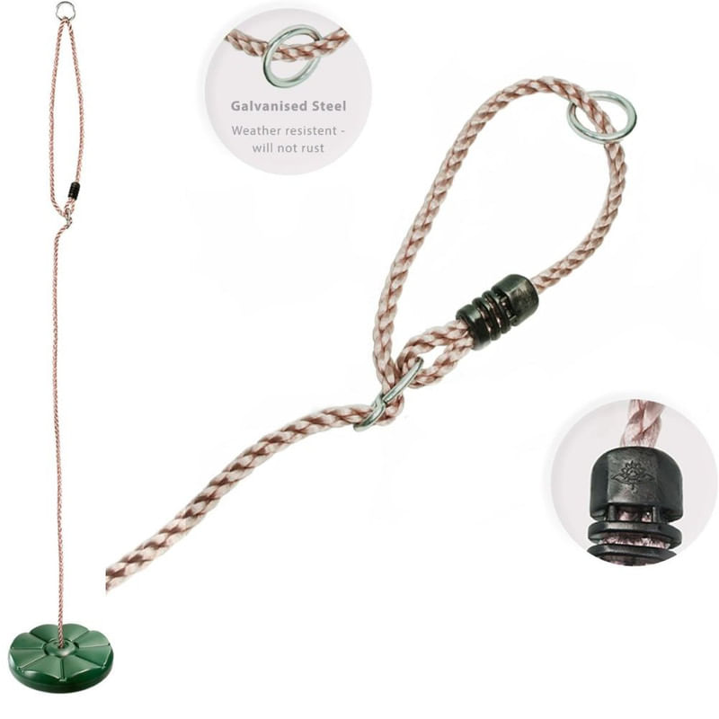 Jucarii, Copii si Bebe - Jucarii si jocuri - Jucarii de exterior - Leagane copii - Leagan Mercaton pentru Copii, Rotund, Plastic, Verde, greutate Max 100 kg, 29 cm - Infinity.ro