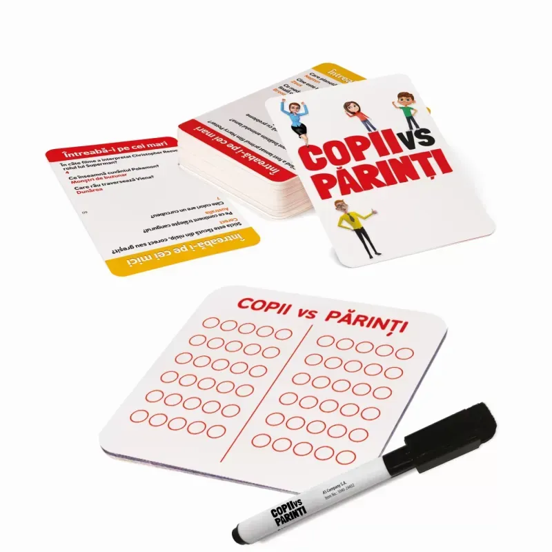 Jucarii, Copii si Bebe - Jucarii si jocuri - Jocuri si puzzle - Jocuri de societate - Joc De Carti Copii Vs Parinti - Infinity.ro