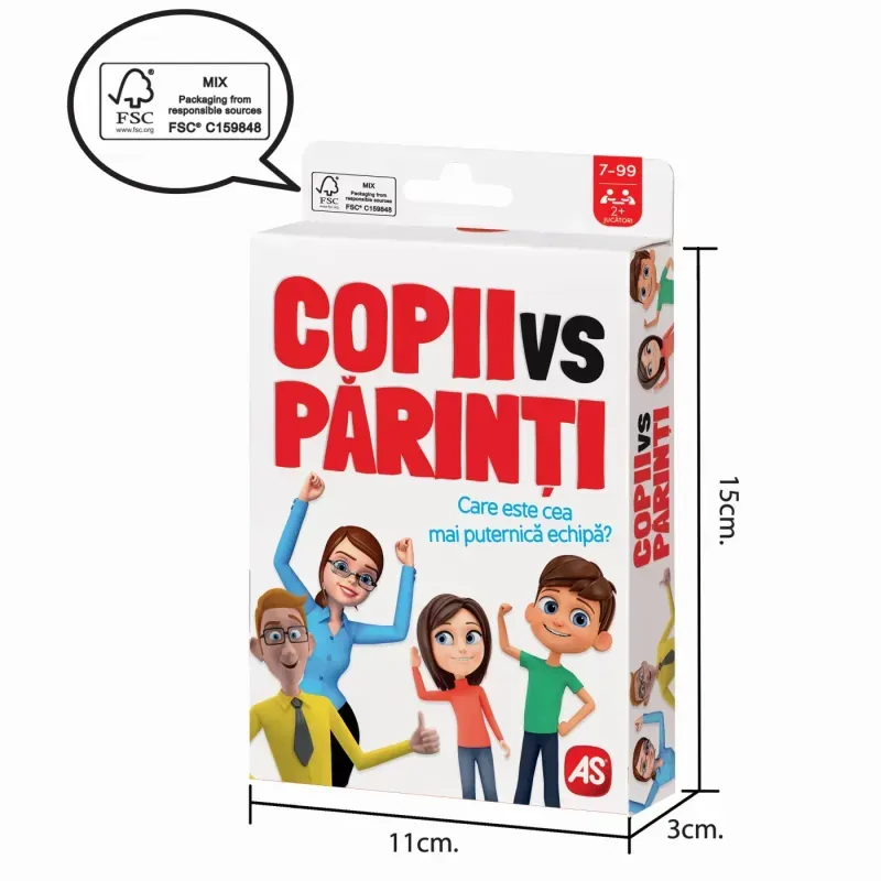 Jucarii, Copii si Bebe - Jucarii si jocuri - Jocuri si puzzle - Jocuri de societate - Joc De Carti Copii Vs Parinti - Infinity.ro