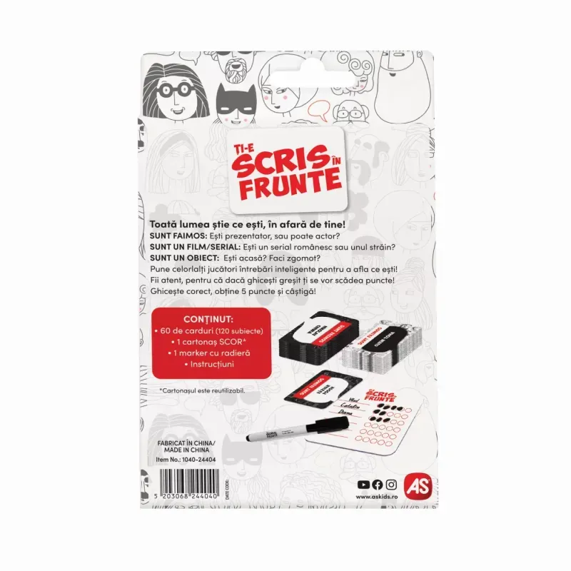 Jucarii, Copii si Bebe - Jucarii si jocuri - Jocuri si puzzle - Jocuri de societate - Joc De Carti Ti-e Scris In Frunte - Infinity.ro