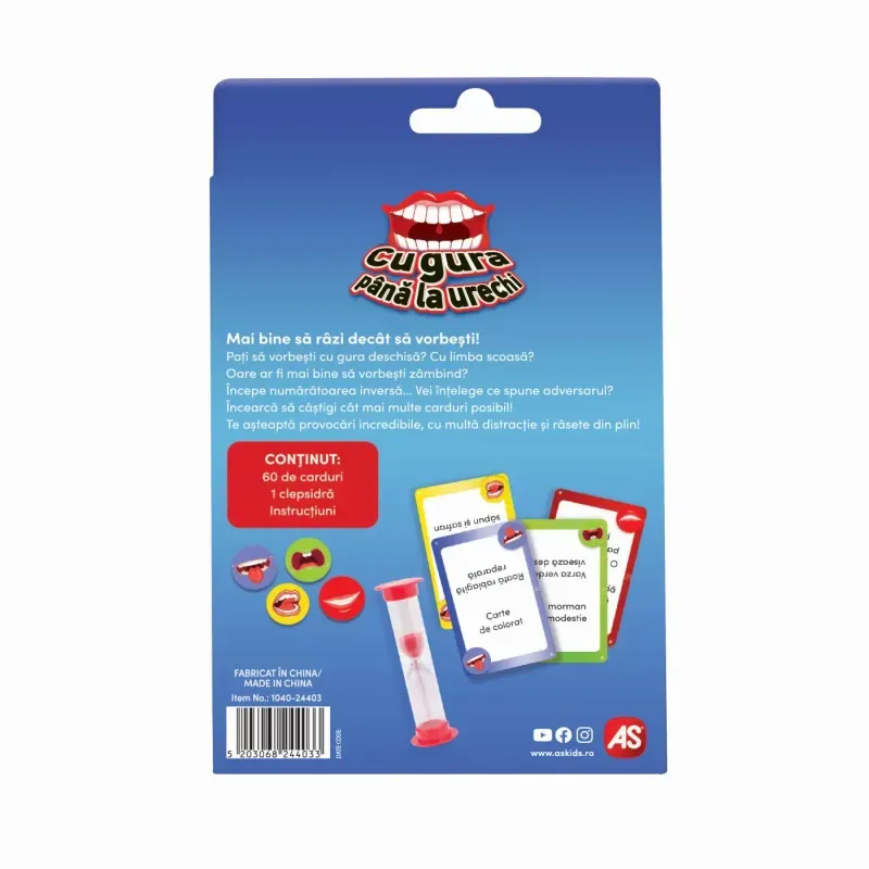 Jucarii, Copii si Bebe - Jucarii si jocuri - Jocuri si puzzle - Jocuri de societate - Joc De Carti Cu Gura Pana La Urechi - Infinity.ro