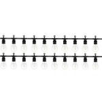 Casa si Gradina - Gradina si terasa - Decoratiuni exterior - Ornamente gradina - Ghirlanda tip sirag de becuri, 20 LED, 220-240V, IP44, 6 cm, 10 m - Infinity.ro