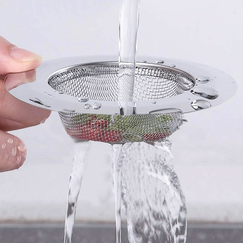 Casa si Gradina - Sanitare - Instalatii hidro - Sisteme filtrare instalatii - Filtru chiuveta, mesh, otel inoxidabil, diametru 7 cm - Infinity.ro