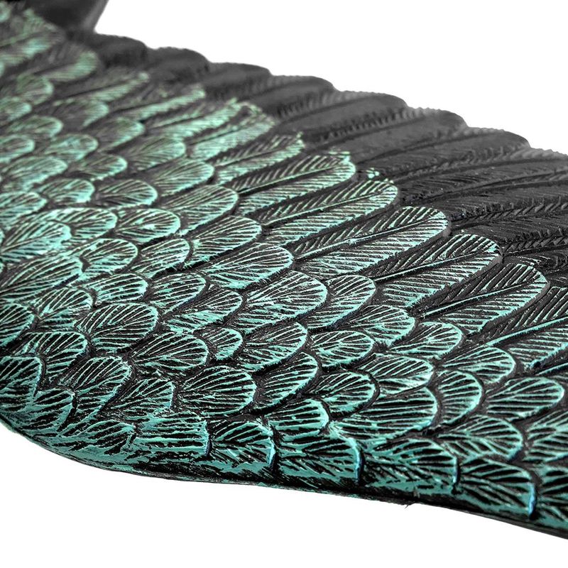 Casa si Gradina - Gradina si terasa - Decoratiuni exterior - Ornamente gradina - Decoratiune gradina, plastic, corb zburator, 80x45x11 cm - Infinity.ro