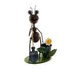 Casa si Gradina - Gradina si terasa - Decoratiuni exterior - Ornamente gradina - Decoratiune gradina, metalica, furnica cu lopata, 26x14x40 cm - Infinity.ro