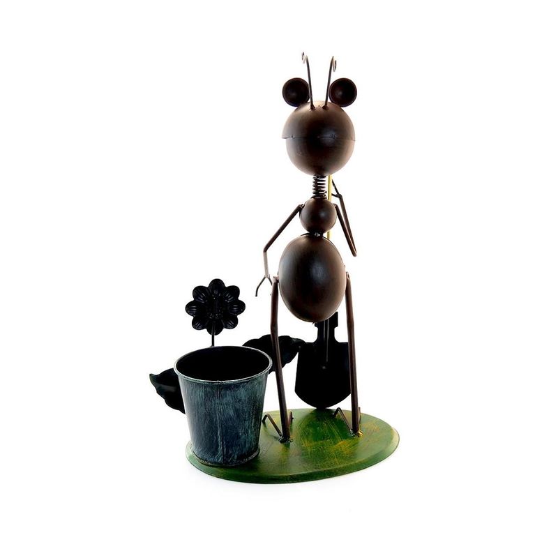 Casa si Gradina - Gradina si terasa - Decoratiuni exterior - Ornamente gradina - Decoratiune gradina, metalica, furnica cu lopata, 26x14x40 cm - Infinity.ro