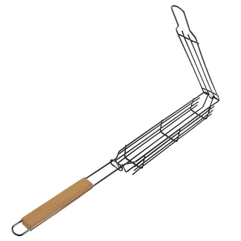 Casa si Gradina - Gradina si terasa - Gratare si accesorii - Gratare de gradina - Gratar mobil, maner lemn, pentru frigarui, 49x4.5 cm, Perfect Home - Infinity.ro