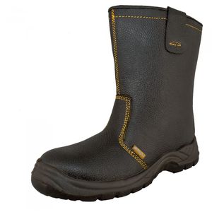 Cizme de protectie, piele naturala, interior imblanit, marimea