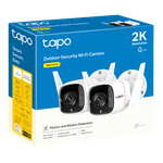 Casa si Gradina - Electrice - Smart Home - Camere de supraveghere - Pachet 2 Camere IP Wi-Fi, 2K, Audio bidirectional, IR 30M - TP-Link Tapo TapoC310P2 - Infinity.ro