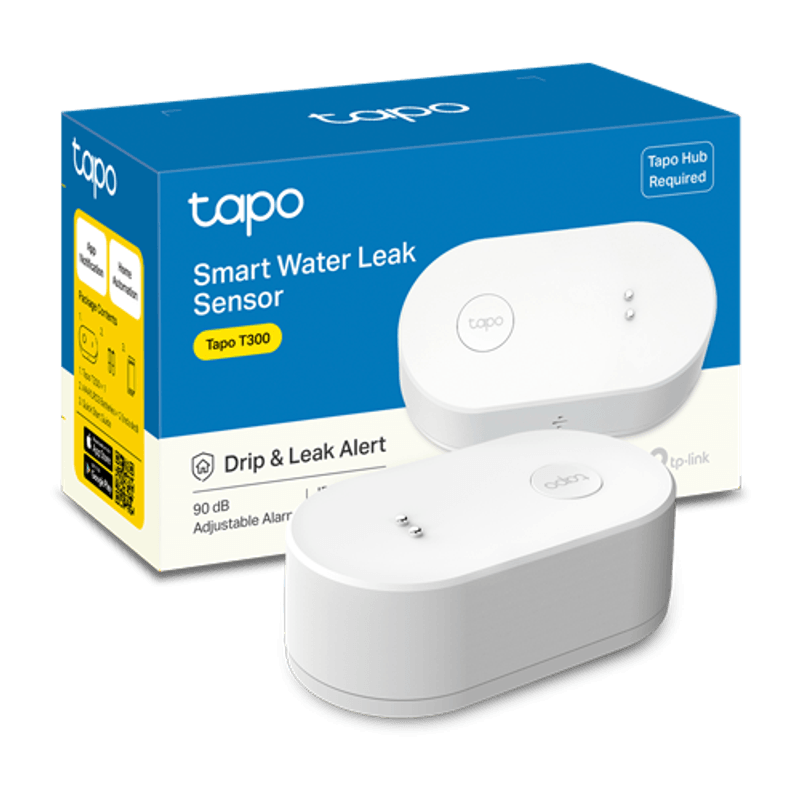 Casa si Gradina - Electrice - Smart Home - Control acces si accesorii - Senzor de inundatie, IP67, Alarma incorporata - TP-Link Tapo TapoT300 - Infinity.ro