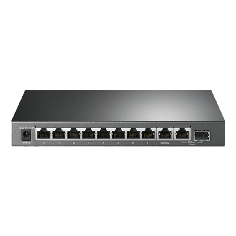 PC, gaming si accesorii - Retelistica - Switch-uri - Switch-uri cu management - Switch 8 porturi PoE+ Gigabit, 1 x RJ45 Gigabit, 1 x Combo SFP/RJ45 Gigabit, Managed - TP-Link TL-SG1210MPE - Infinity.ro