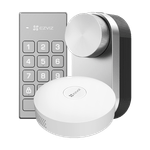 Casa si Gradina - Electrice - Smart Home - Control acces si accesorii - Kit incuietoare inteligenta cu hub pentru conexiune internet inclus si scenarii smart - EZVIZ CS-DL01/DL01CP/A3 - Infinity.ro