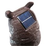 Casa si Gradina - Gradina si terasa - Decoratiuni exterior - Ornamente gradina - Decoratiune / sperietoare daunatori, solara, Bufnita cap rotativ si ochi luminosi, 43cm - Infinity.ro