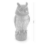 Casa si Gradina - Gradina si terasa - Decoratiuni exterior - Ornamente gradina - Decoratiune / sperietoare daunatori, solara, Bufnita cap rotativ si ochi luminosi, 43cm - Infinity.ro