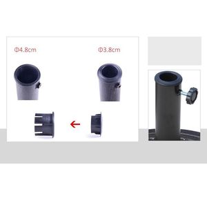 Suport Mercaton pentru umbrela din Rasina, Rotund, Inaltime 34 cm, Diametru 45 cm, Negru