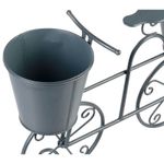 Casa si Gradina - Gradinarit si plante - Plante si ghivece - Ghivece si suporturi - Suport metalic pentru ghivece flori, MagicHome, model bicicleta, 2 suporturi, 50x15x37 cm - Infinity.ro