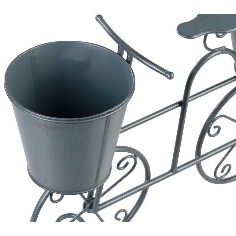 Casa si Gradina - Gradinarit si plante - Plante si ghivece - Ghivece si suporturi - Suport metalic pentru ghivece flori, MagicHome, model bicicleta, 2 suporturi, 50x15x37 cm - Infinity.ro