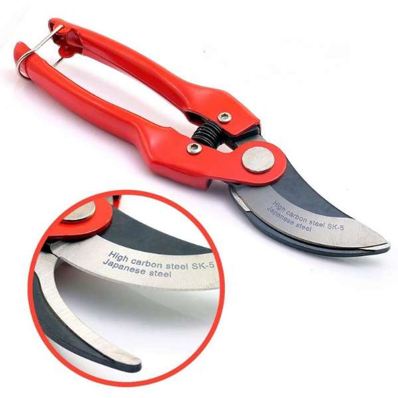 Casa si Gradina - Gradinarit si plante - Unelte gradinarit - Foarfeci gradinarit - Foarfeca Profesionala Mercaton de Gradina, ByPass, pentru Taierea Crengilor, Tufisurilor si alte plante, 22 cm, Rosu - Infinity.ro