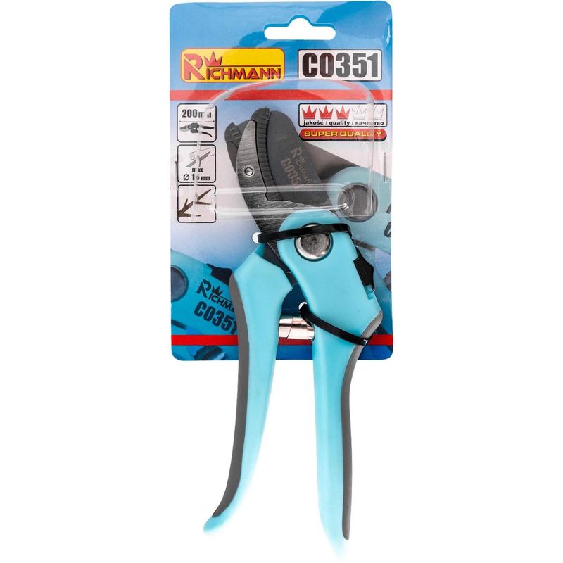 Casa si Gradina - Gradinarit si plante - Unelte gradinarit - Foarfeci gradinarit - Foarfeca gradina, tip nicovala, 20 cm, Richmann - Infinity.ro