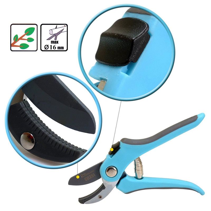 Casa si Gradina - Gradinarit si plante - Unelte gradinarit - Foarfeci gradinarit - Foarfeca gradina, tip nicovala, 20 cm, Richmann - Infinity.ro