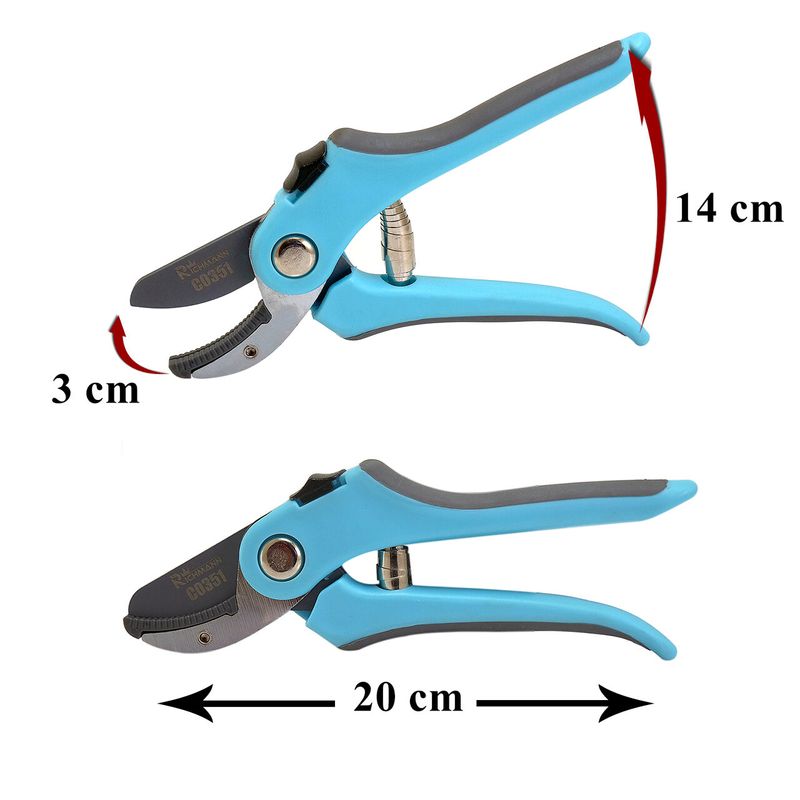 Casa si Gradina - Gradinarit si plante - Unelte gradinarit - Foarfeci gradinarit - Foarfeca gradina, tip nicovala, 20 cm, Richmann - Infinity.ro