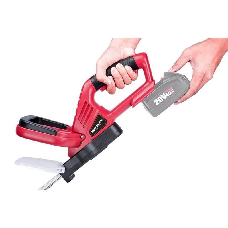 Casa si Gradina - Gradinarit si plante - Unelte gradinarit - Foarfeci gradinarit - Foarfeca electrica de tuns gard viu, 20V Li-ion (acumulator neinclus), 51 cm, Worcraft - Infinity.ro