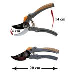 Casa si Gradina - Gradinarit si plante - Unelte gradinarit - Foarfeci gradinarit - Foarfeca gradina, tip bypass, profesionala, teflon, otel japonez SK5, 20 cm, Richmann Exclusive - Infinity.ro