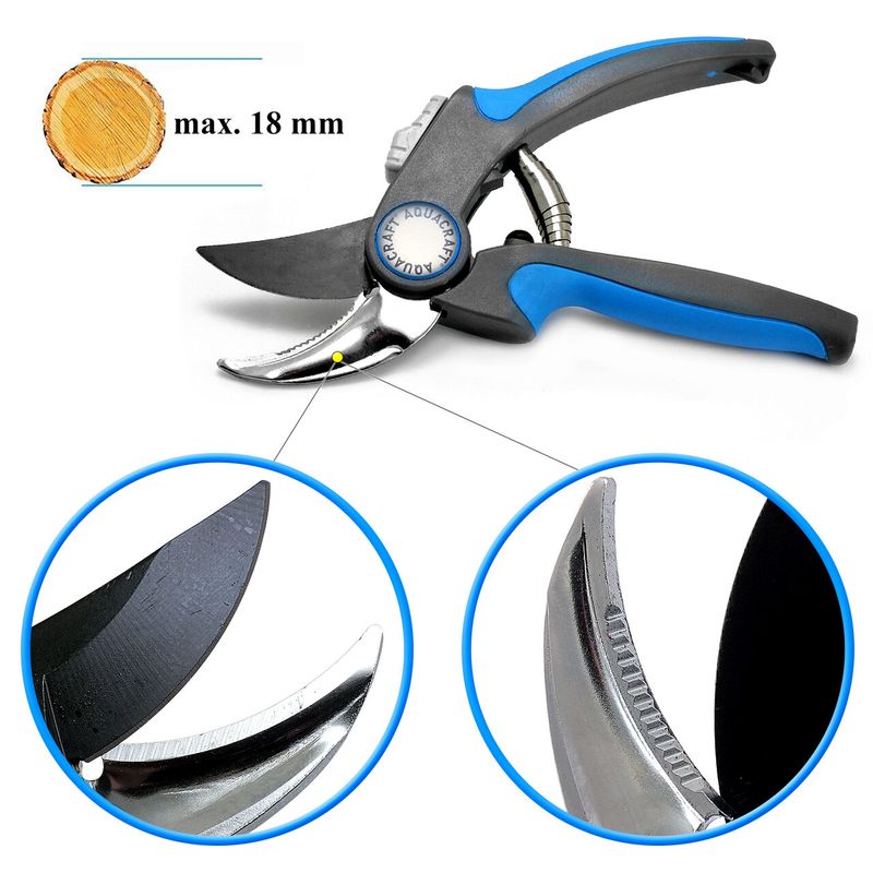 Casa si Gradina - Gradinarit si plante - Unelte gradinarit - Foarfeci gradinarit - Foarfeca gradina, tip bypass, trandafiri, pomi, vita de vie, 25.1 cm, Aquacraft - Infinity.ro