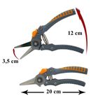 Casa si Gradina - Gradinarit si plante - Unelte gradinarit - Foarfeci gradinarit - Foarfeca Profesionala Mercaton de Gradina, ByPass, Otel Japonez SK5, 21 cm, Gri - Infinity.ro