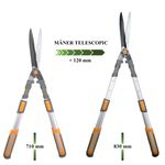 Casa si Gradina - Gradinarit si plante - Unelte gradinarit - Foarfeci gradinarit - Foarfeca gard viu, arbusti, tip bypass, lama teflonata, maner telescopic 71-83 cm, Richmann Exclusive - Infinity.ro