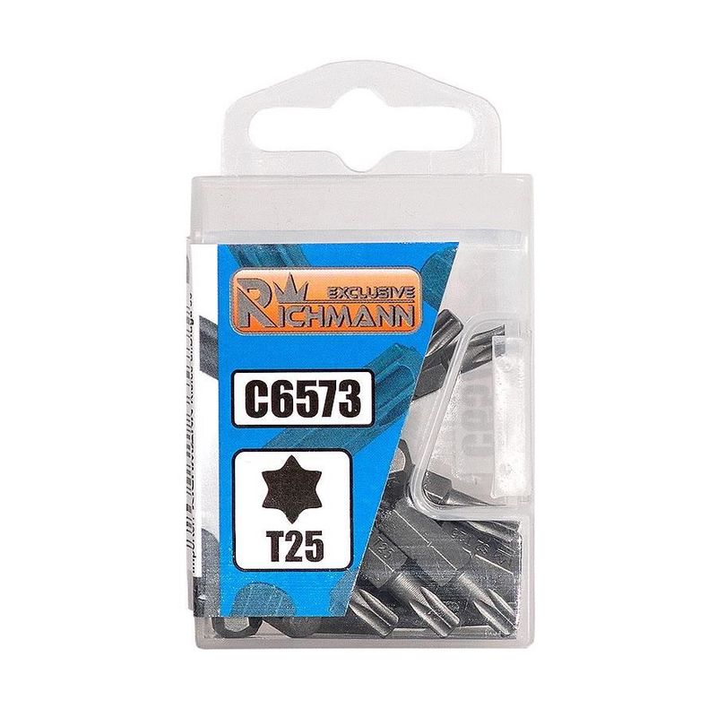 Casa si Gradina - Constructii - Scule de mana si unelte - Surubelnite - Varfuri, biti, Torx, 1/4”, T10x25 mm, Richmann Exclusive - Infinity.ro